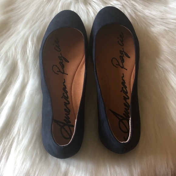 American Rag Navy Blue Ellie Flats size 6M - Picture 3 of 7